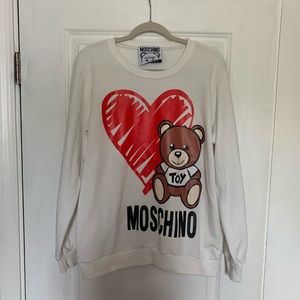 EUC Moschino Teddy Bear Toy Sweatshirt
